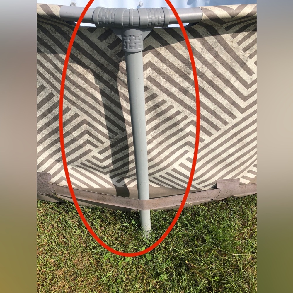 OEM Part Vertical LEG  For Bestway Swimming Pool Steel Pro Max, 13’ X 42” *used.